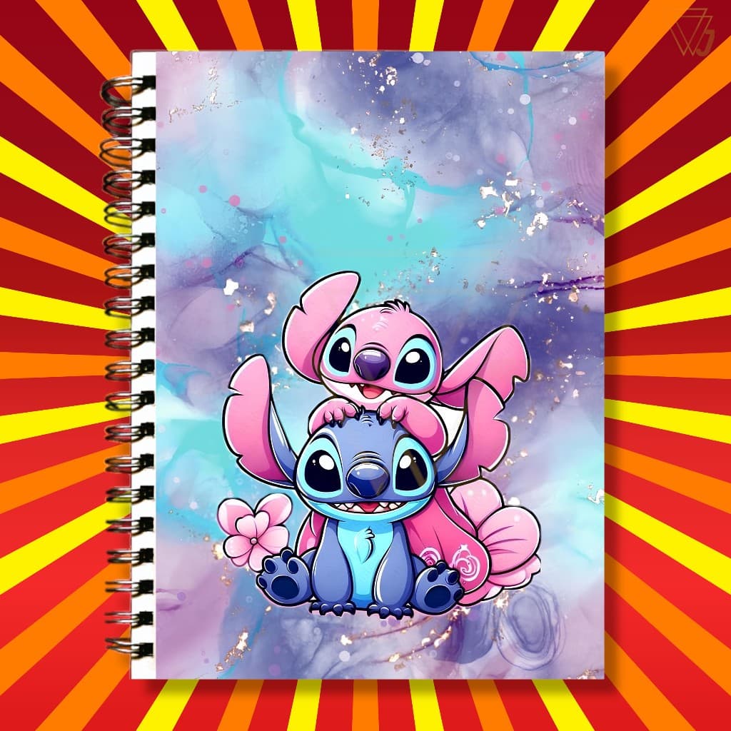Lilo & Stitch  Adesivo Para Capa de Caderno Alienígena Azul Colors Top Excelente Qualidade