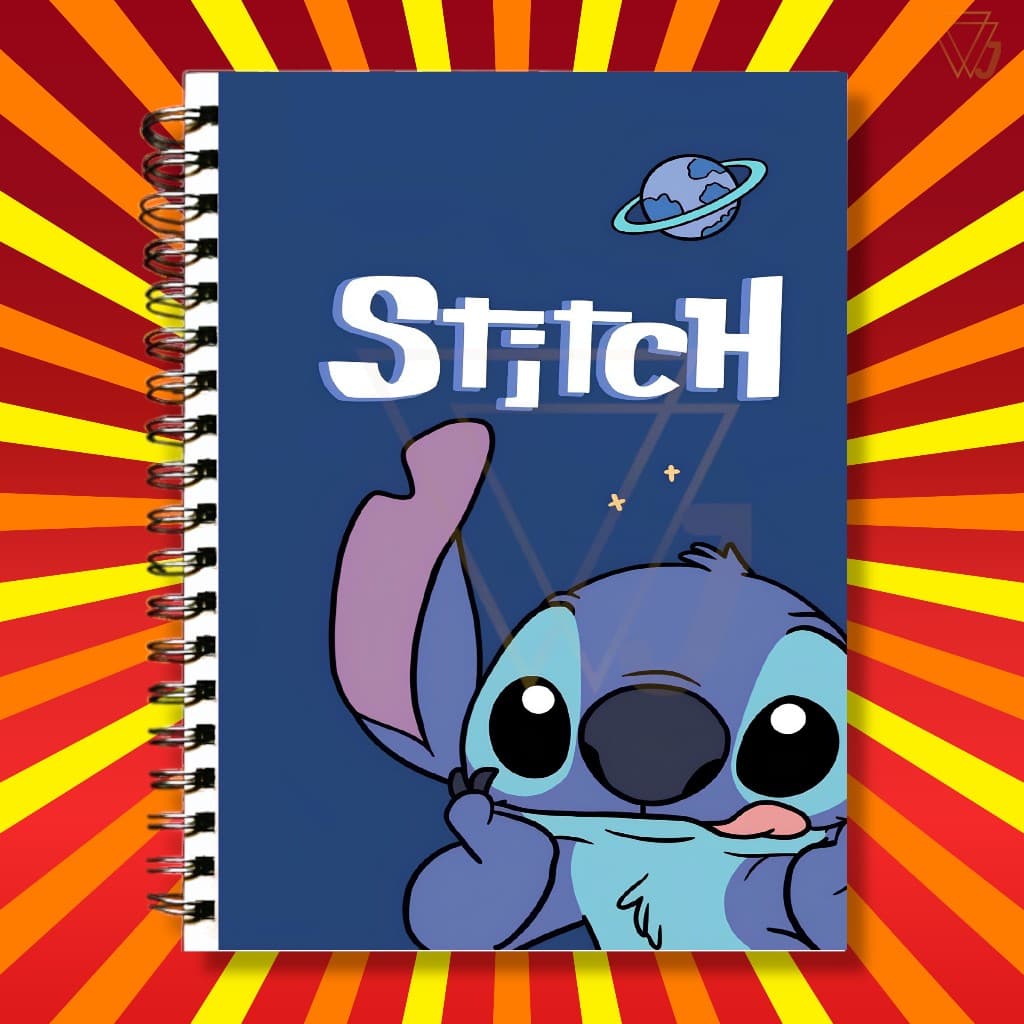 Adesivo Para Capa de Caderno Alienígena Azul Top Lilo & Stitch Excelente Qualidade