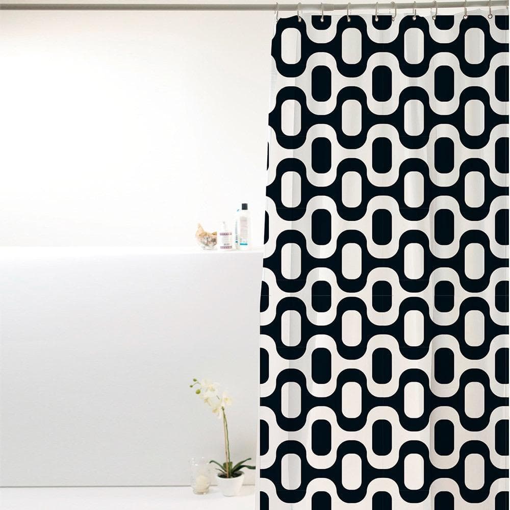 Cortina Box Banheiro Poliéster 198x180cm C/ Ganchos -Durabilidade e Proteção para seu Banheiro