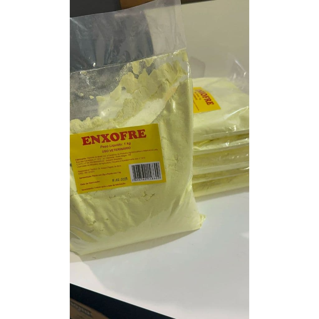 Enxofre adubo fertilizante em pó pureza 99% 1kg