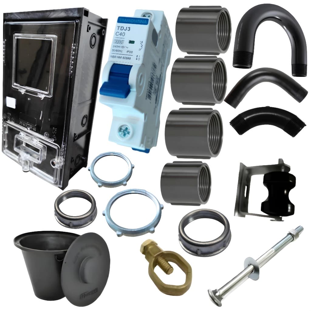 Caixa Luz Para Energia Padrão Monofasica Padrão Neoenergia Coelba BA/PE/RN/DF