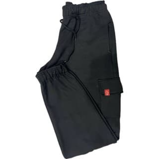Calça Moleton Cargo Street Wear Masculina Elastico e Cordão Calça Jogger Moleton Confort Basica