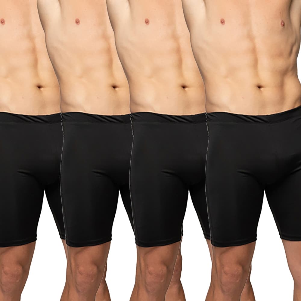 Kit 4 Bermuda Térmica Segunda Pele Compressão Short Ciclista Preta Masculina
