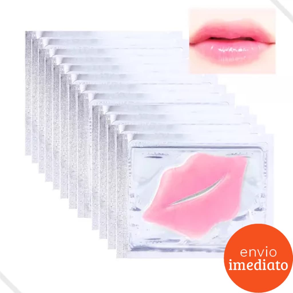 40 Máscaras Hidratante Labial Boca com Colágeno Nutrição Brilho Lábios