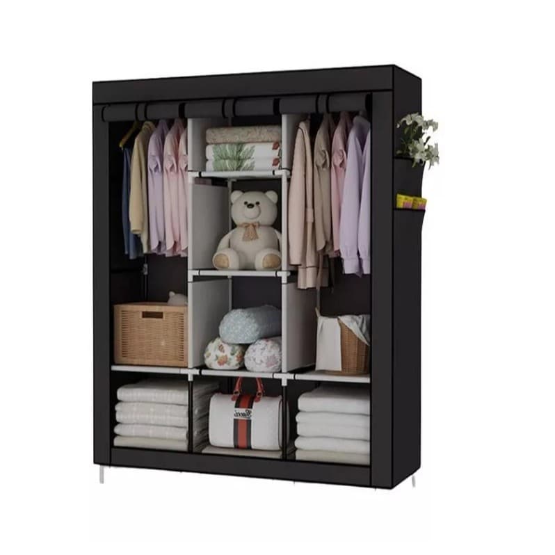 Guarda Roupa Portátil Dobrável Alto Volume Armazenamento De Roupas