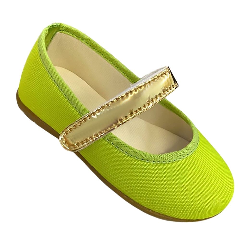 Sapatilha Verde Claro Tema Sininho Tinker Bell Personagem Dourado Brilho Festa Crianças Meninas