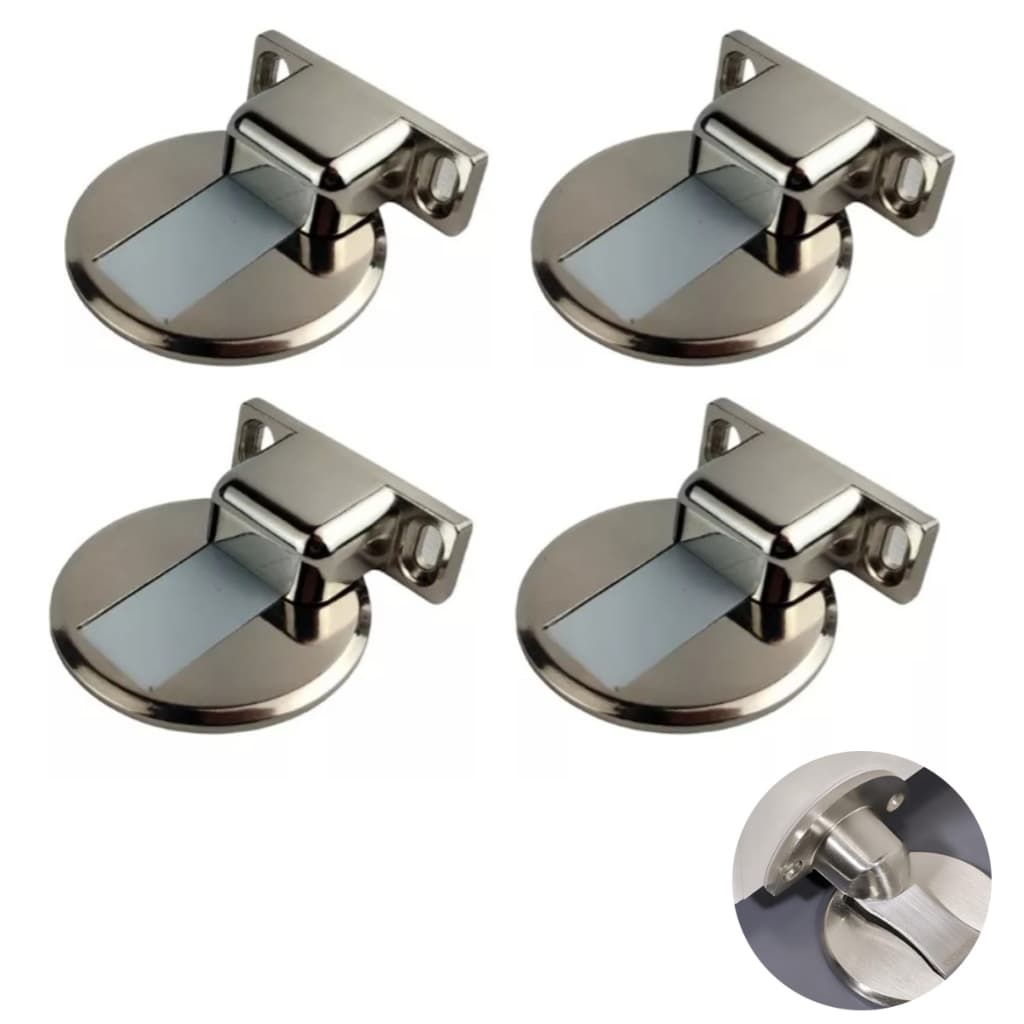 Kit 4 Prendedor Fixador Trava Batedor Magnético De Porta