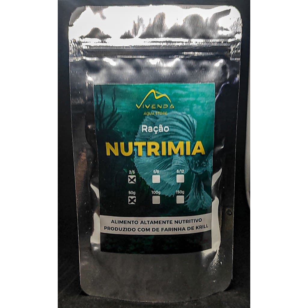 Nutrimia - Ração Premium à Base de Farinha de Krill para Alevinos e Peixes Ornamentais