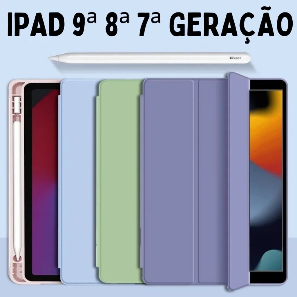 Capa Capinha Case para Ipad 9ª 8ª 7ª Geração Tablet
