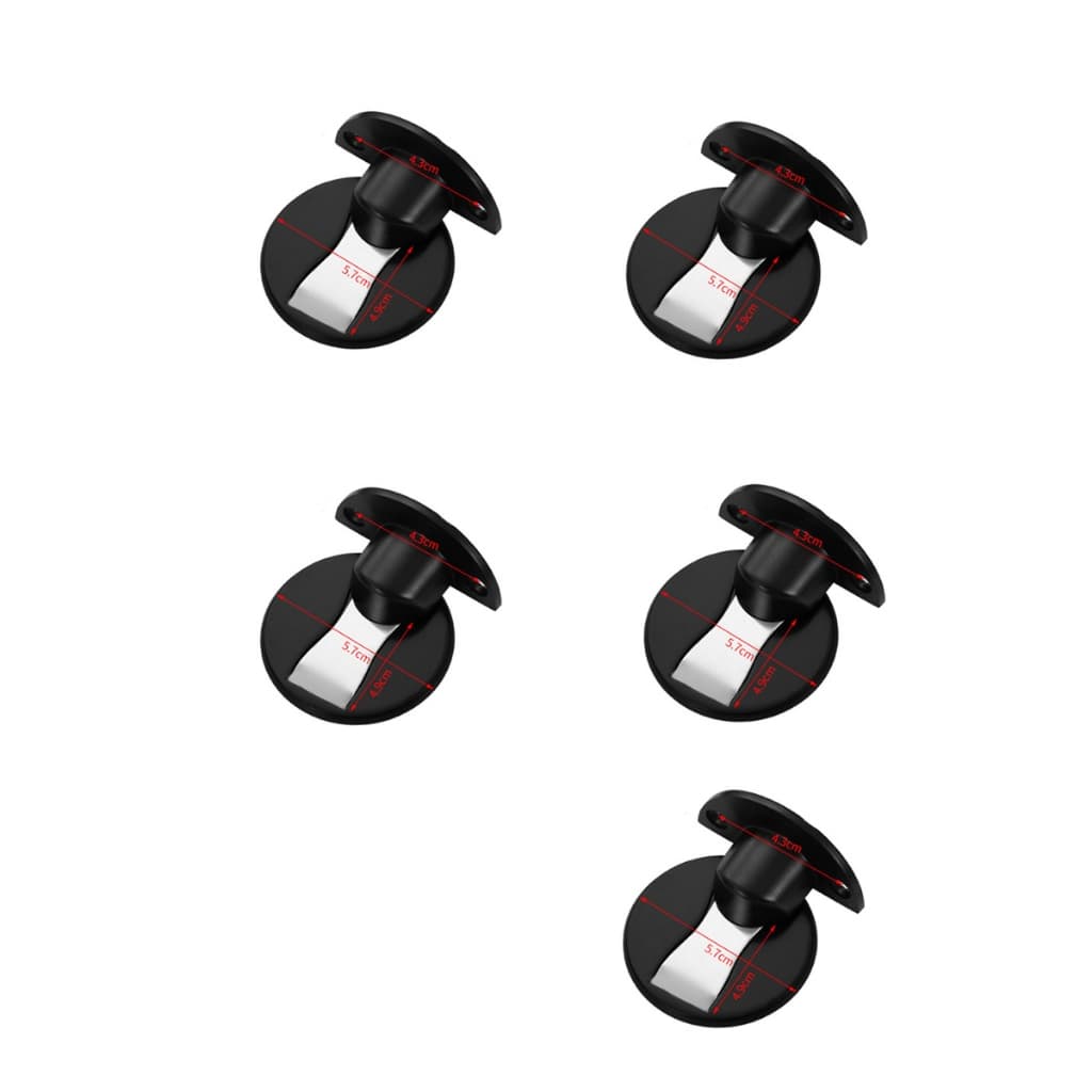 Kit 5 Prendedor Fixador Trava Batedor Magnético De Porta