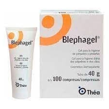 Blephagel Higienizacao de pálpebras e cílios 40g com 100 lenços