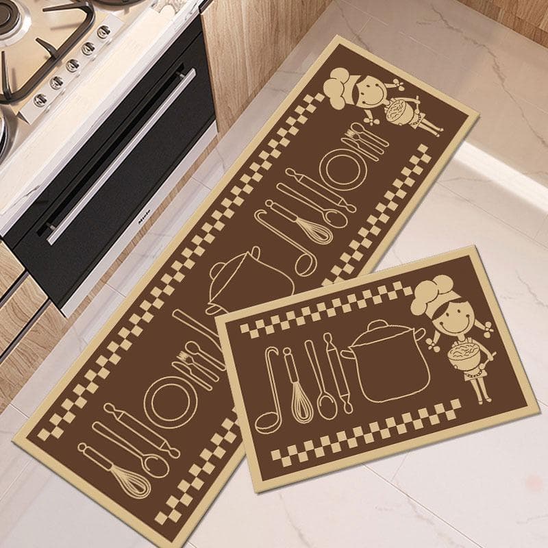 Kit Jogo Passadeira Belga Antiderrapante Para Cozinha