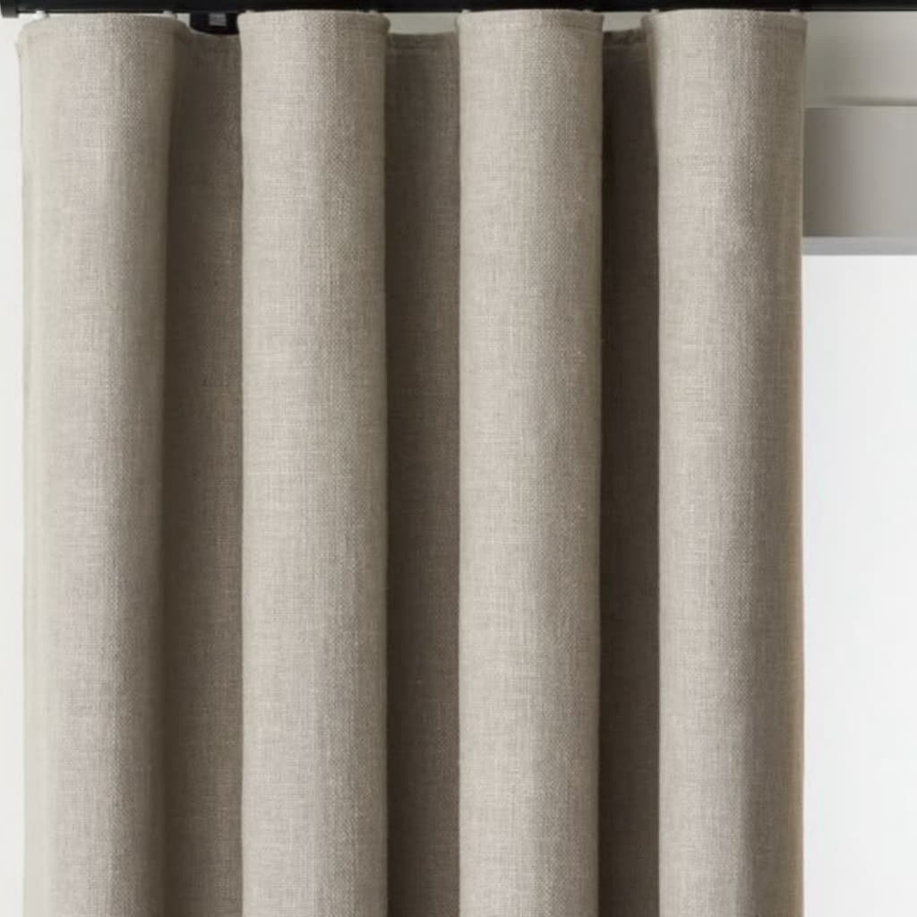 Cortina Blackout Rustico Corta Luz 100% Bloqueio 4m x 2,40/ 2,50/ 2,60/ 2,80 para Trilho Simples Max