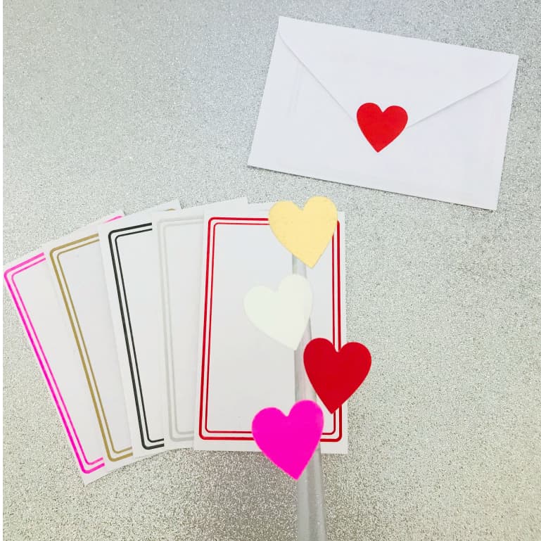 Envelope + cartão de visita+ selo com 50 unidades