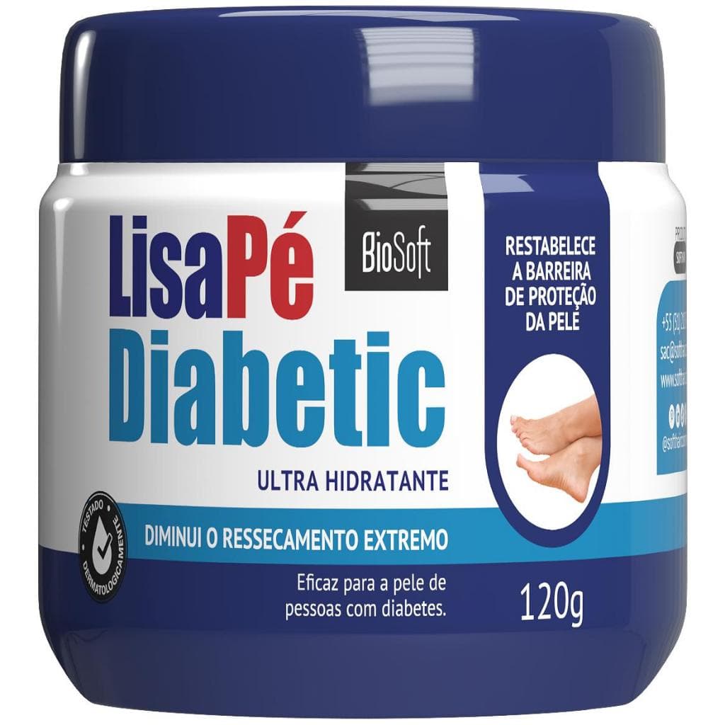 Creme Hidratante Lisa Pé Diabetic 120g Biosoft