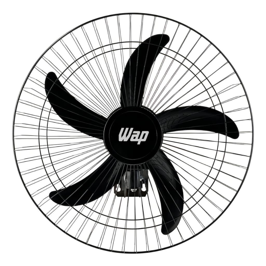 Ventilador de Parede WAP Rajada Pro 60 Turbo 5 pás Preto Bivolt