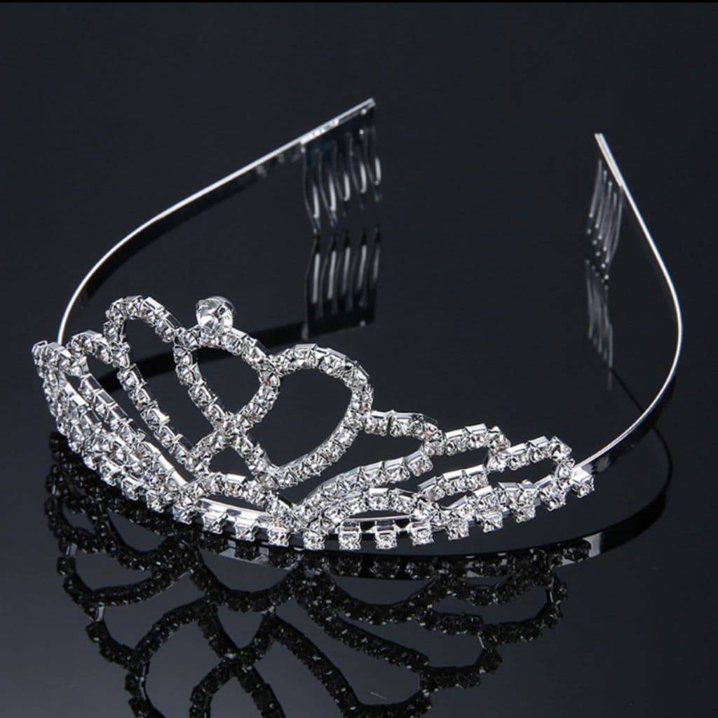 Coroa tiara para CabeloCom Strass  Coroa noiva casamento Baile Daminha serve para Festas casamento