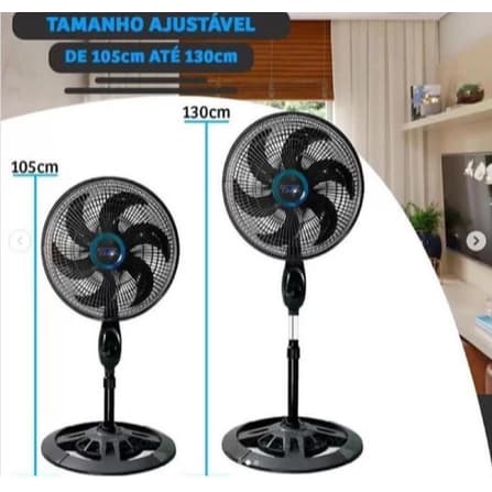 Ventilador 105cm-130cm Ajuste De Altura Livremente 110v 220v Ventilador--Envio imediato