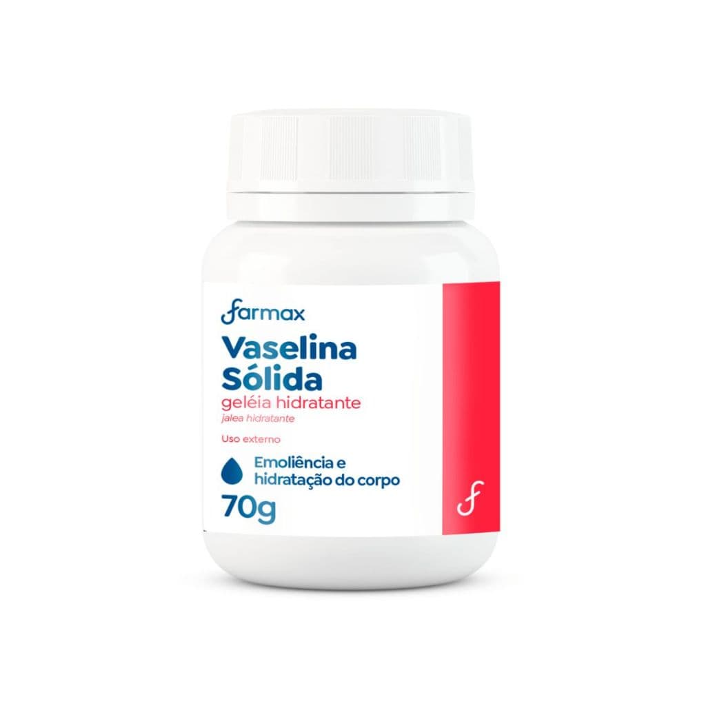 Vaselina Sólida Pura Geleia Hidratante Vasemax 70g