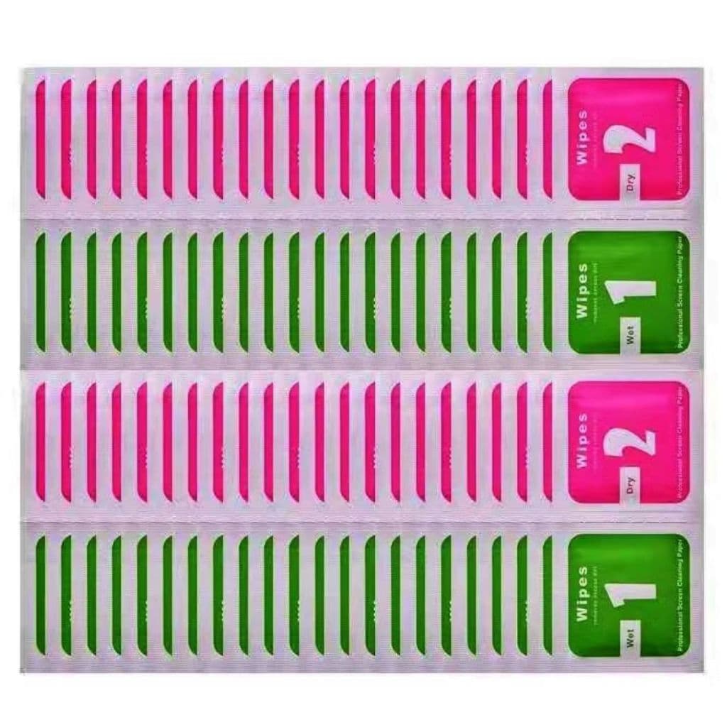 Kit Limpa Tela de Celular Smart Watch Wipes Câmeras Limpeza toalhetes pano com álcool seco e úmido