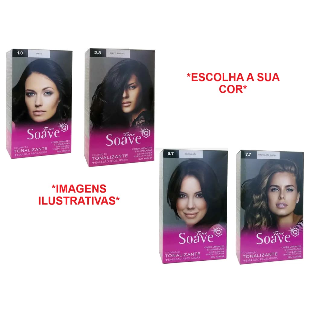 Coloração Tonalizante Tono Soave Capelli - Escolha seu produto