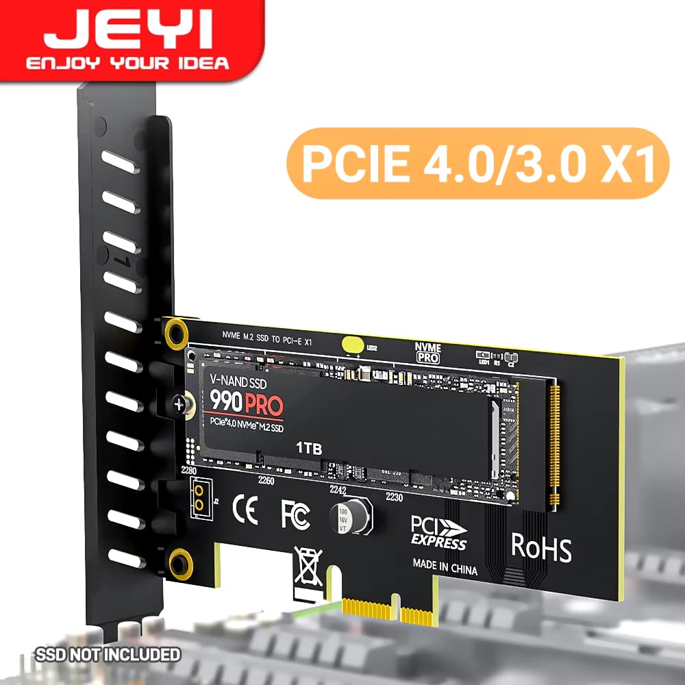 Placa adaptadora PCIe 4.0 X1 Para Ssd M.2 NVME