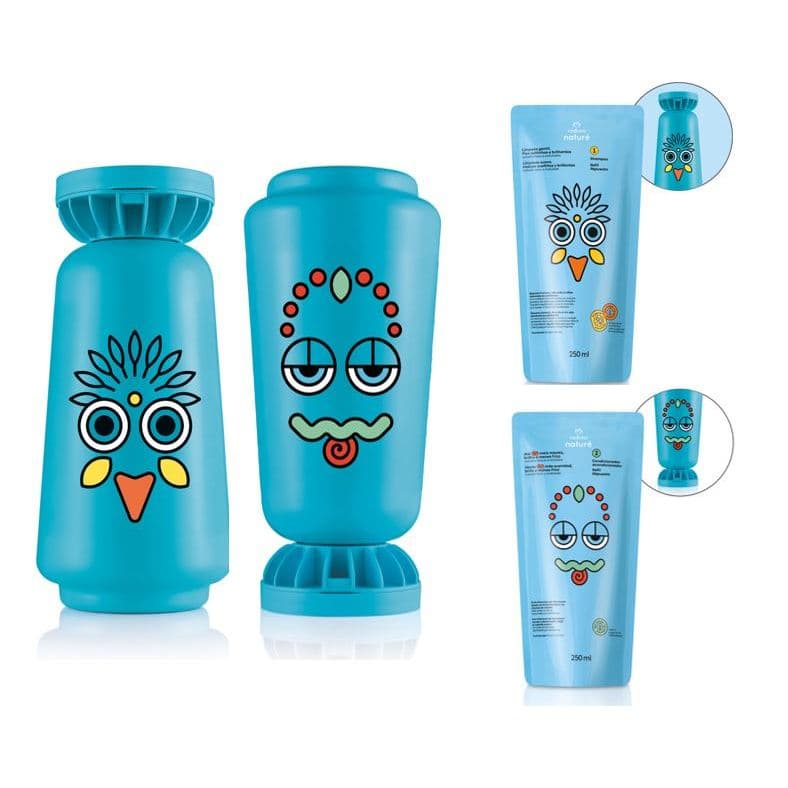 Cabelos Lisos e Ondulados Naturé Shampoo e Condicionador (Regular e Refil)