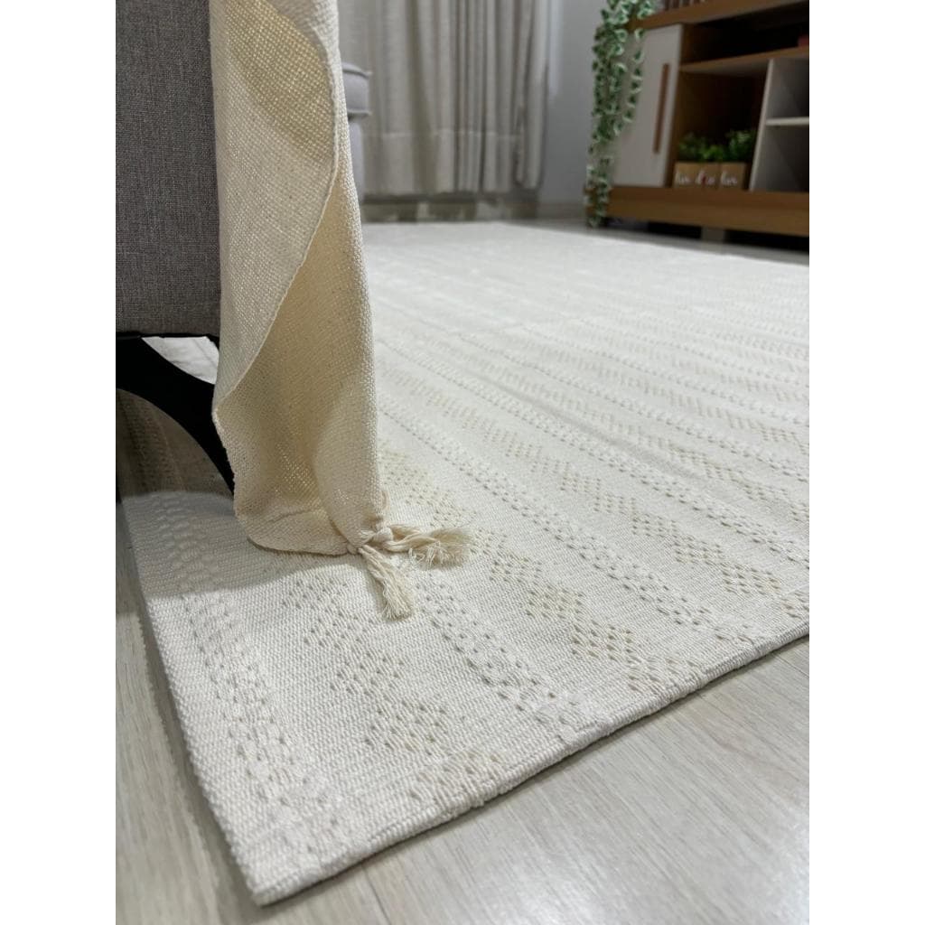 Tapete sala 100% algodão, Conforto e beleza. Prático! Pode ser lavado na máquina! Diversas medidas.