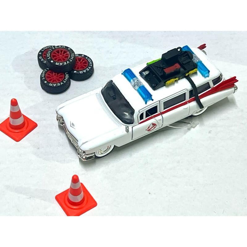 Miniatura Ecto-1 Filme Caça Fantasma Ghostbusters Carrinho 1:32 Jada JAD99748