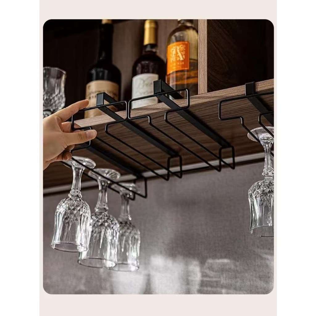 Suporte Porta Taça De Teto Suspenso 26cm Organizador Bar Casa CAN-006