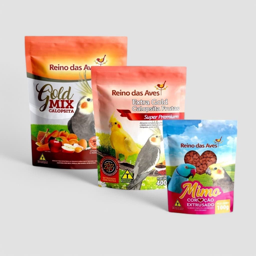 KIT CALOPSITA + EXTRA GOLD CALOPSITA + MIMO