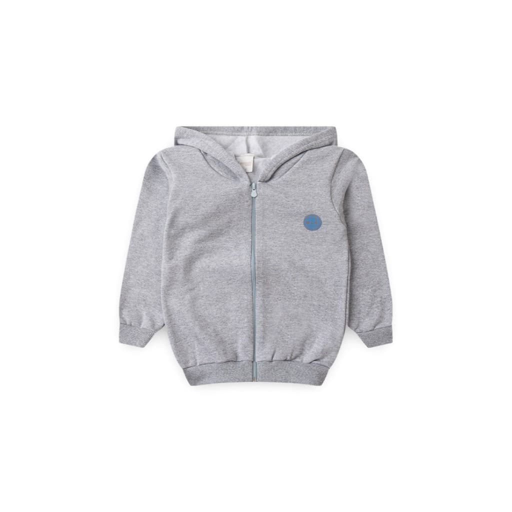 Jaqueta Inverno Menino Com Capuz e Zíper em Moletom Felpado