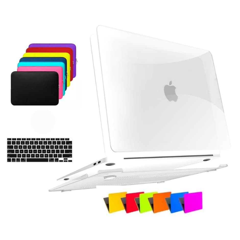 Kit Case Para Macbook Air 15 A2941 A3114 A3241 Com Chip M2 M3 M4 + Bag Neoprene + Película de Teclado