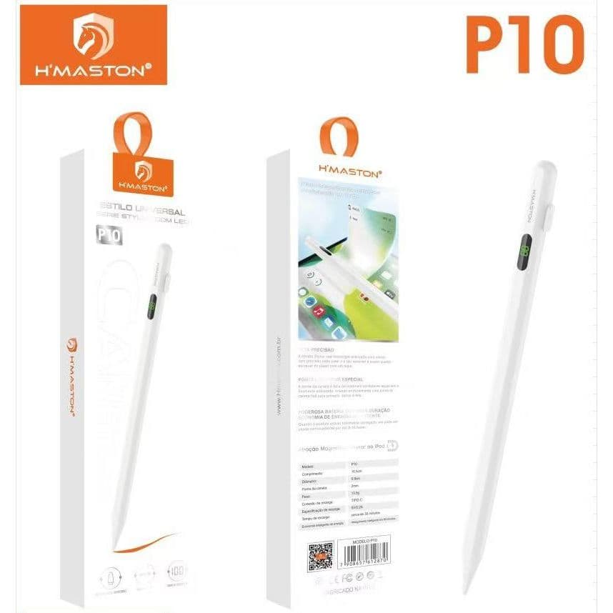 H’MASTON P10 Caneta Touch Screen Ponta Fina Desenho IPad IPhone Android Alta Precisão Universal Design Grafico