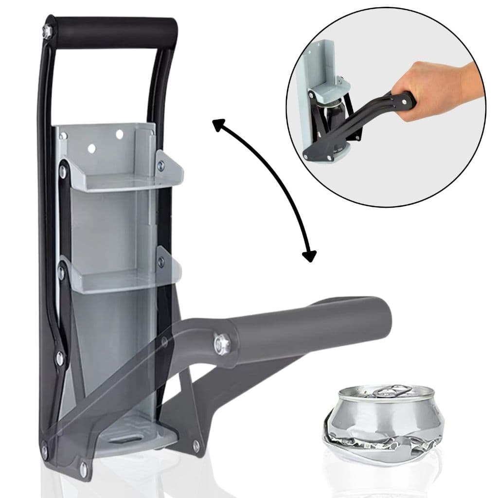 Amassador De Latinhas Latas Cerveja Com Abridor De Garrafa