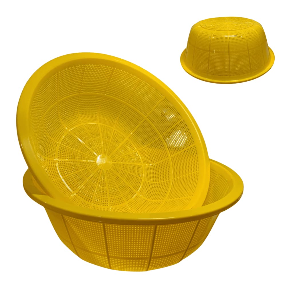 Kit 2 escorredor de Arroz Frutas Legumes Verduras Grande - Multiuso Resistente Ideal para Uso Doméstico de Plástico
