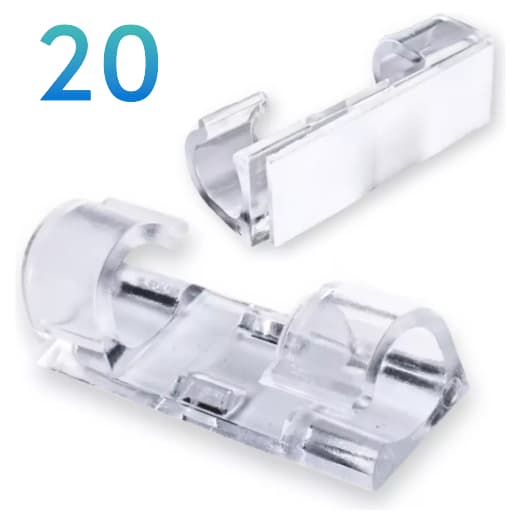 Clips Organizador Adesivo Fixador de Cabo e Fios para Parede Praticidade e Organização