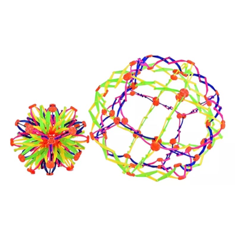 Bola Mágica Maluca Divertida Expansível Abre Fecha Ao Lançar