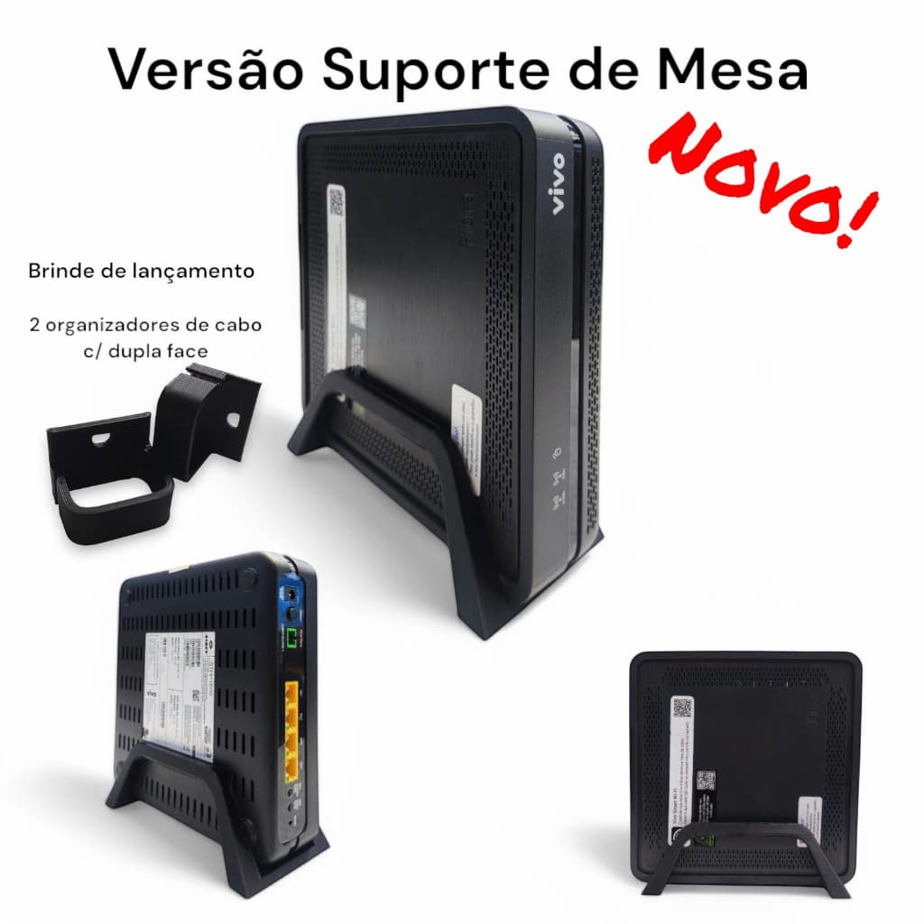 Suporte de Mesa Modem Vivo Fibra / Roteador Vivo Fibra