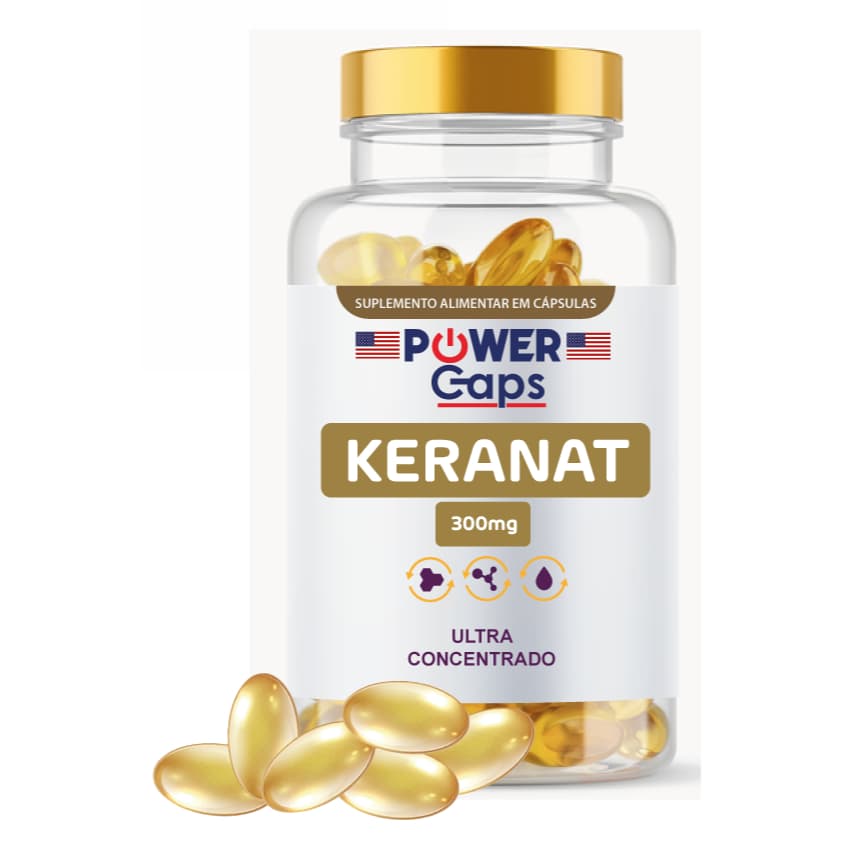 Keranat 300mg Softgel Crescimento Capilar Dherma Original
