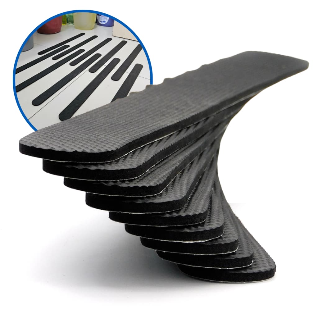 Antiderrapante Escadas Rampas Externas EVA Borracha 10 Tiras Auto Colante