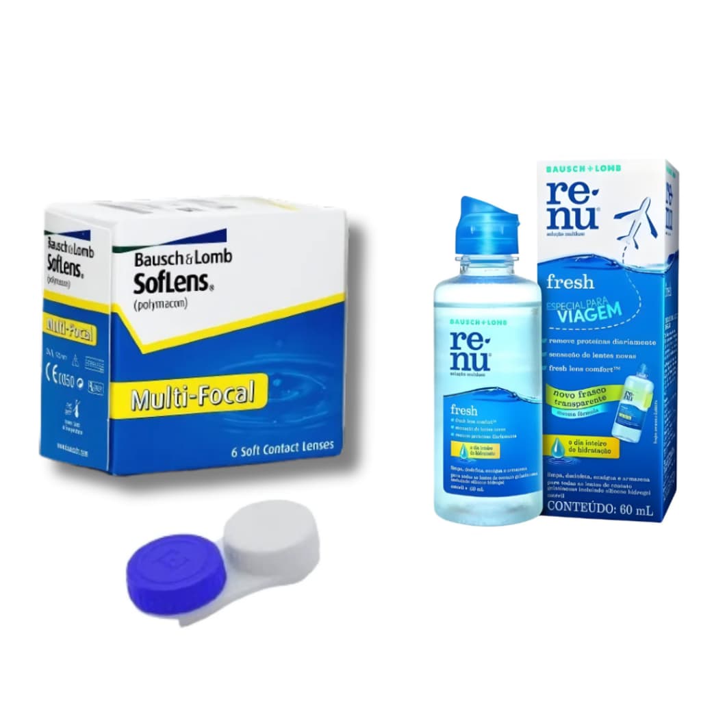 Lente De Contato Soflens® Multifocal + Estojo + Renu60ml