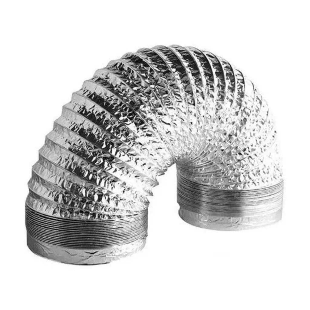 Duto Flexível Aluminizado Ventilação e Exaustão - Alta Resistência Diversos Diâmetros e Comprimentos