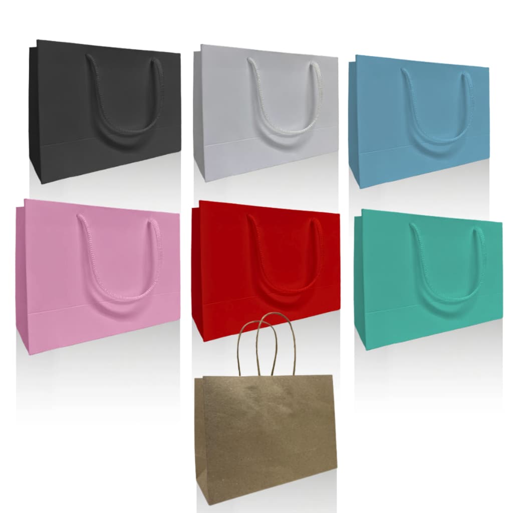 Sacola Bolsa Papel Presente Lembrancinha - 21x15x08 - Kit 10/50 Un.