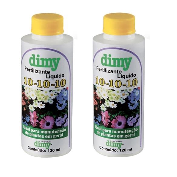 Kit 2 Fertilizantes Líquido Concentrado 10-10-10 Dimy 120ml
