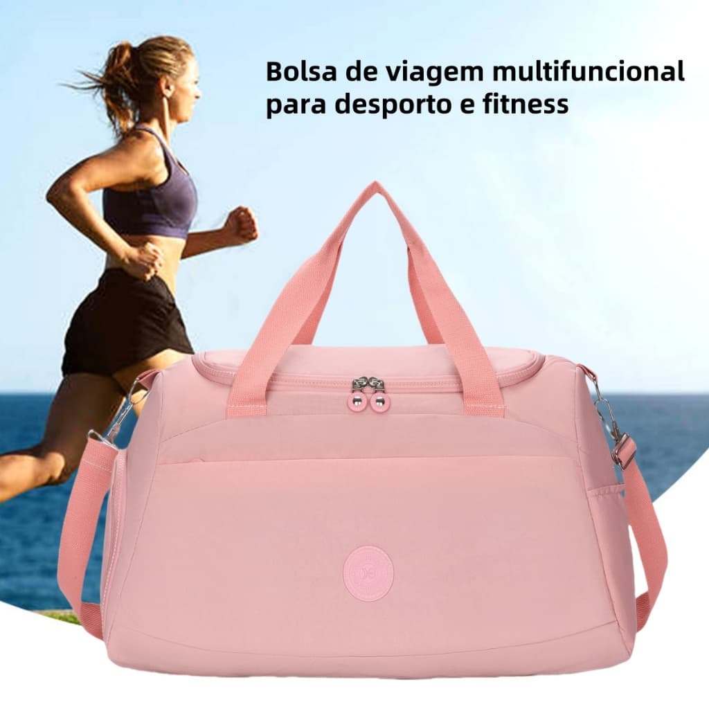 Bolsa Esportiva Oxford Academia e Viagem Grande Feminina com Alça Transversal Unisexo Impermeável
