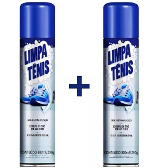 Kit 2 Unid De Limpa Tênis Premium Petroplus Original Espuma Magica Lavagem A Seco 300ml/290g