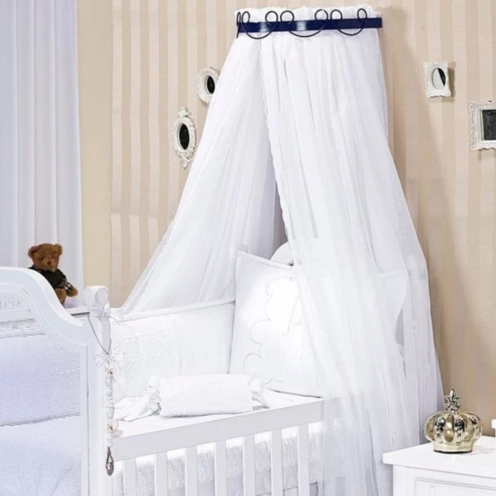 Dossel + Mosquiteiro Infantil Berço Quarto Bebê Arabesco