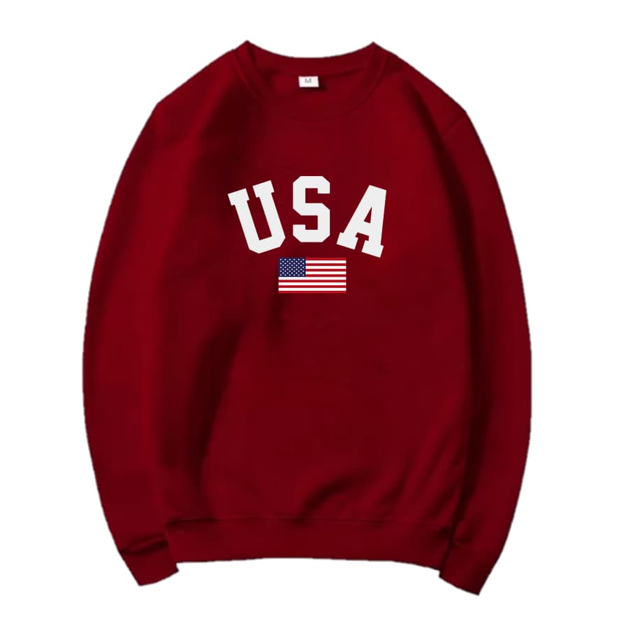 Suéter Unissex Lançamento USA Classic Tecido de Alta Qualidade Flanelado