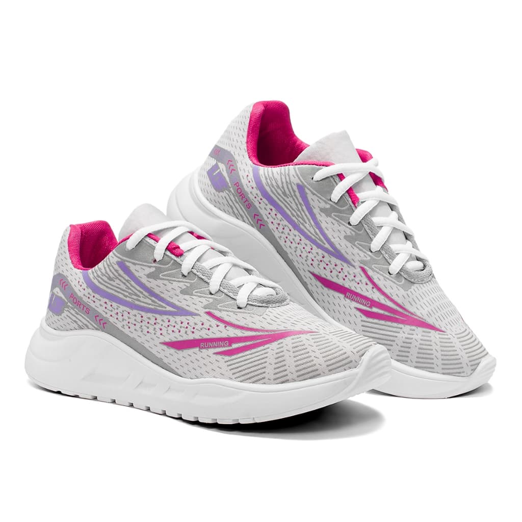 Tênis Feminino Confortável Esportivo Para Caminhada Academia Solado Micro Expandido Plastisol